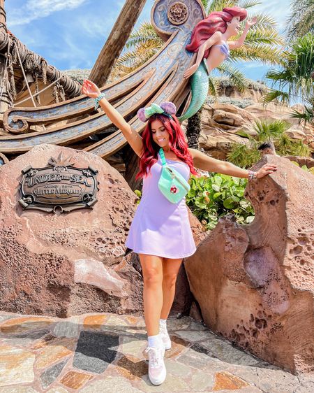 Some day I’ll be…part of your WORLD🧜🏼‍♀️💜Finally got to live my Ariel dreams this past weekend at @disneyparks💚 #littlemermaid #ariel