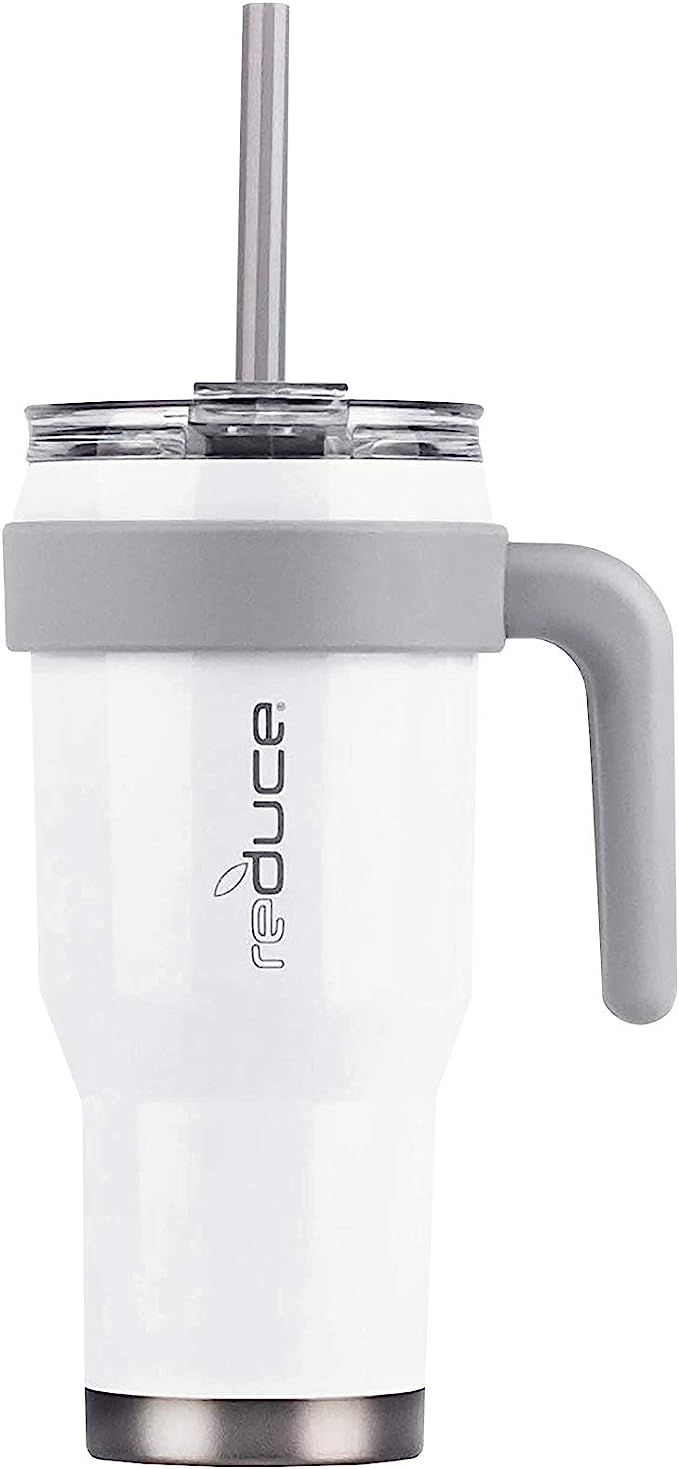 Reduce Tumbler – 24oz COLD 1 Mug With Lid, Straw and Handle – 24 Hours Cold – Easy-Hold Han... | Amazon (US)