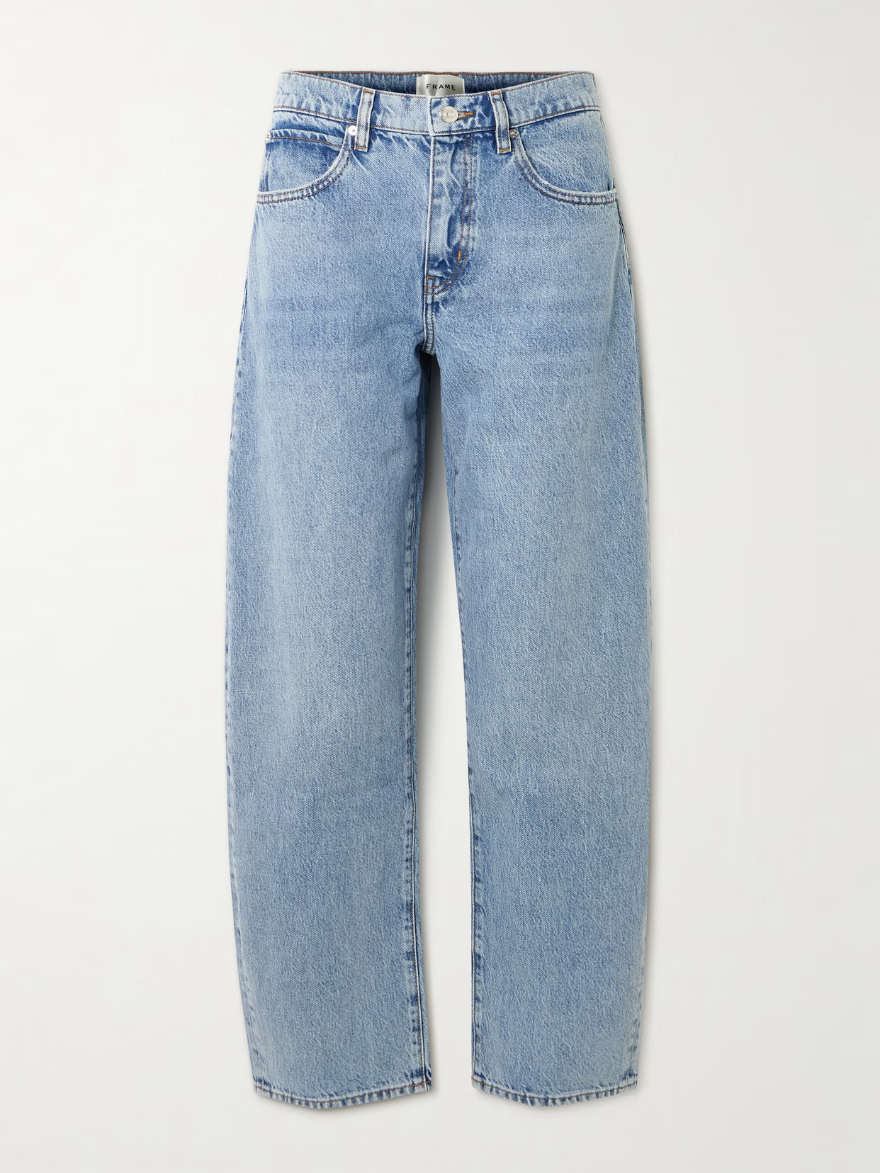 FRAME - Low Slung Barrel Boyfriend Jeans - Blue | NET-A-PORTER (US)