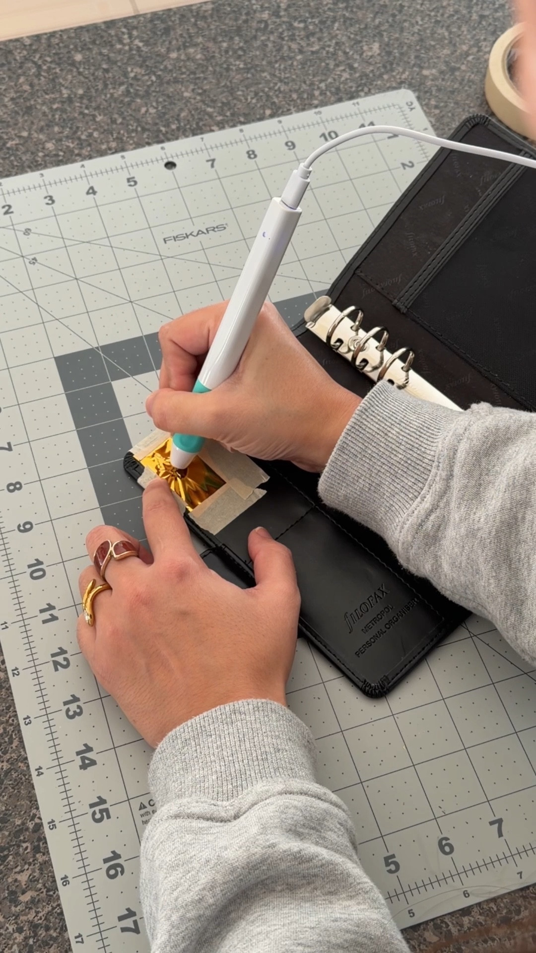 me and my hot foil pen are going to be customizing everything in 2026 😏🔥

unsure how it took me this long to discover a tool like this, but I’m so glad I did (the one I’m using is pretty inexpensive— I found it on Amazon and have it linked in my bio)

I focused on the interior because I’m VERY new to this and did not want to mess up the cover lol

have you ever tried using a hot foil pen (or stamp) before?? 

#LTKFindsUnder50