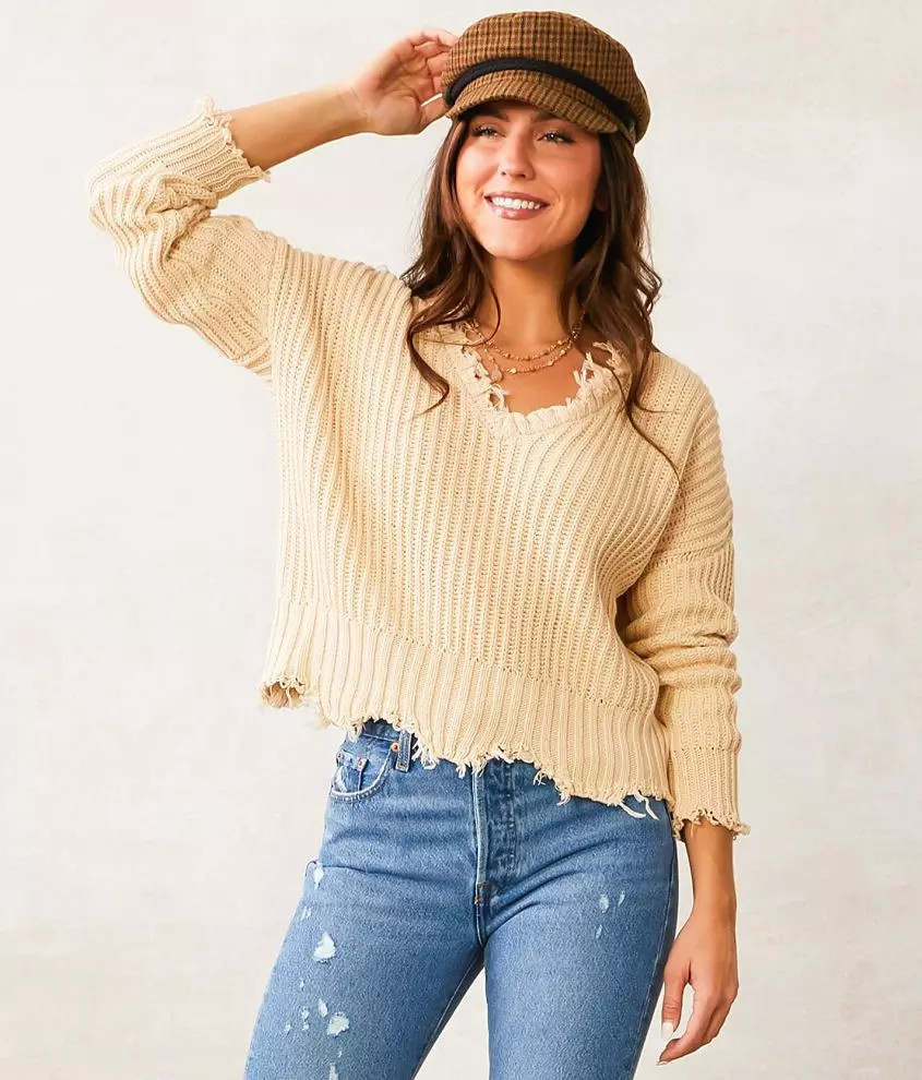 Laura Destructed Sweater | Buckle