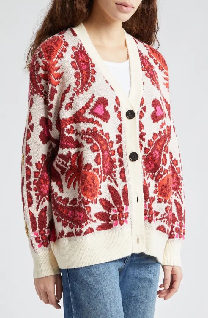 FARM Rio Toucans Scarf Print Cardigan | Nordstrom | Nordstrom