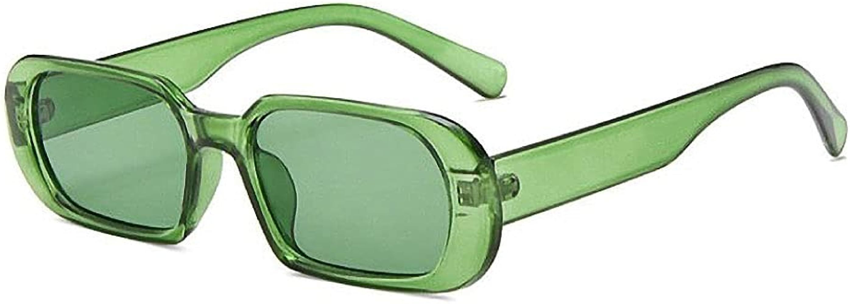 BOJOD Rectangle Sunglasses for Women Men Fashion Trendy Chunky Frame 90s Rectangle Sunglasses | Amazon (US)
