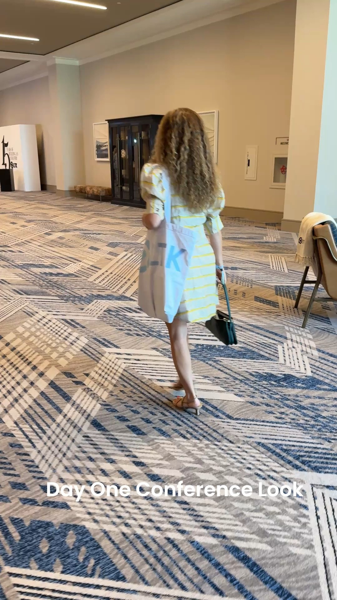 The cutest dress for a conference, dinner or everyday!  I love the little bit of shimmer in the fabric and the stripes are so fun!  Detachable sash - wear with or without!  And my favorite comfortable dolce vita heels!

#LTKCon #LTKOver40 #LTKPetite