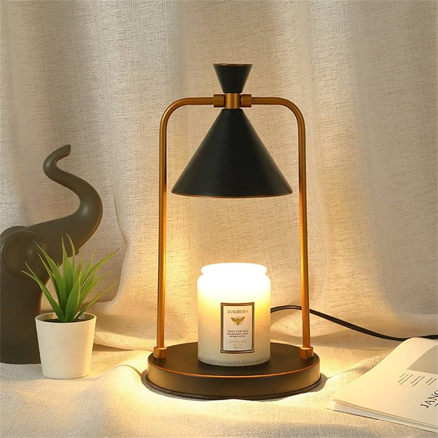 Vintage Candle Warmer Lamp with Timer, Dimmable Candle Wax Melt Warmer, Electric Candle Melter, M... | Amazon (US)