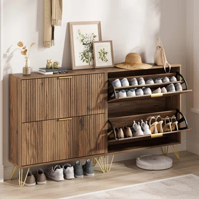 24 Pair Shoe Storage Cabinet (Set of 2) | Wayfair North America