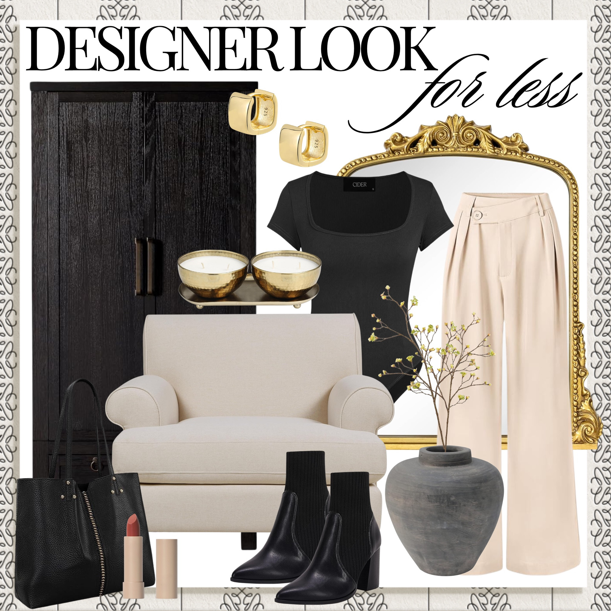 Designer look for less

Amazon, Rug, Home, Console, Amazon Home, Amazon Find, Look for Less, Living Room, Bedroom, Dining, Kitchen, Modern, Restoration Hardware, Arhaus, Pottery Barn, Target, Style, Home Decor, Summer, Fall, New Arrivals, CB2, Anthropologie, Urban Outfitters, Inspo, Inspired, West Elm, Console, Coffee Table, Chair, Pendant, Light, Light fixture, Chandelier, Outdoor, Patio, Porch, Designer, Lookalike, Art, Rattan, Cane, Woven, Mirror, Luxury, Faux Plant, Tree, Frame, Nightstand, Throw, Shelving, Cabinet, End, Ottoman, Table, Moss, Bowl, Candle, Curtains, Drapes, Window, King, Queen, Dining Table, Barstools, Counter Stools, Charcuterie Board, Serving, Rustic, Bedding, Hosting, Vanity, Powder Bath, Lamp, Set, Bench, Ottoman, Faucet, Sofa, Sectional, Crate and Barrel, Neutral, Monochrome, Abstract, Print, Marble, Burl, Oak, Brass, Linen, Upholstered, Slipcover, Olive, Sale, Fluted, Velvet, Credenza, Sideboard, Buffet, Budget Friendly, Affordable, Texture, Vase, Boucle, Stool, Office, Canopy, Frame, Minimalist, MCM, Bedding, Duvet, Looks for Less

#LTKStyleTip #LTKSeasonal #LTKHome