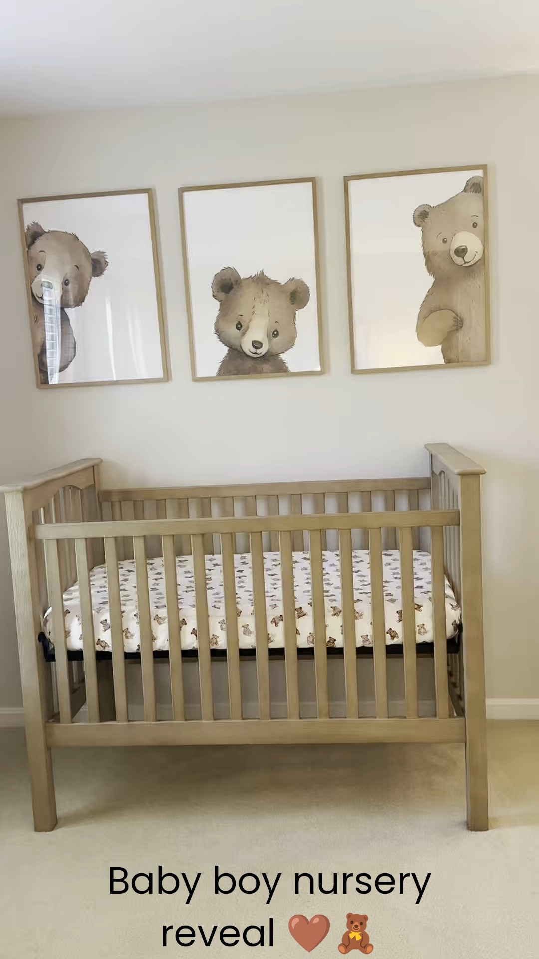 Baby boy nursery reveal 🤎🧸

After having two girls and decorating with every shade of pink we were able to create a neutral, cozy, dream nursery for our baby boy 🧸 

#LTKFamily #LTKBaby #LTKHome