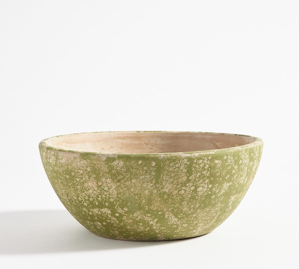 Provence Scalloped Edge Outdoor Planters - Moss | Pottery Barn (US)