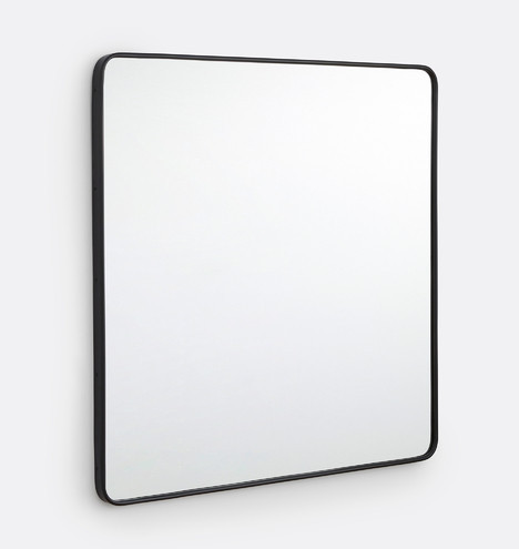 Rounded Square Metal Framed Mirror | Rejuvenation