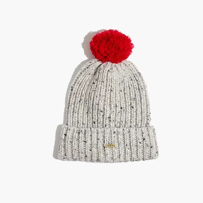 Colorblock Pom-Pom Beanie | Madewell