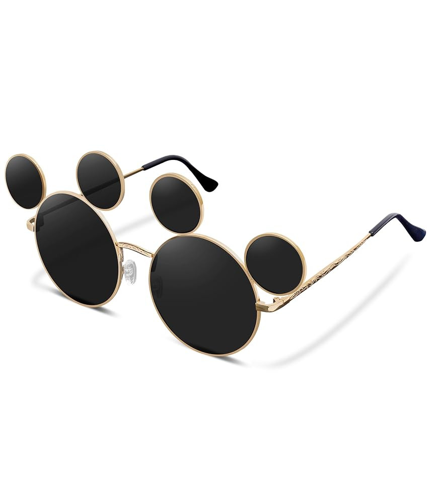 Mouse Ears Sunglasses for Women Men, Black Cartoon Sun Glasses with Case, Theme Park Accessories,... | Amazon (US)