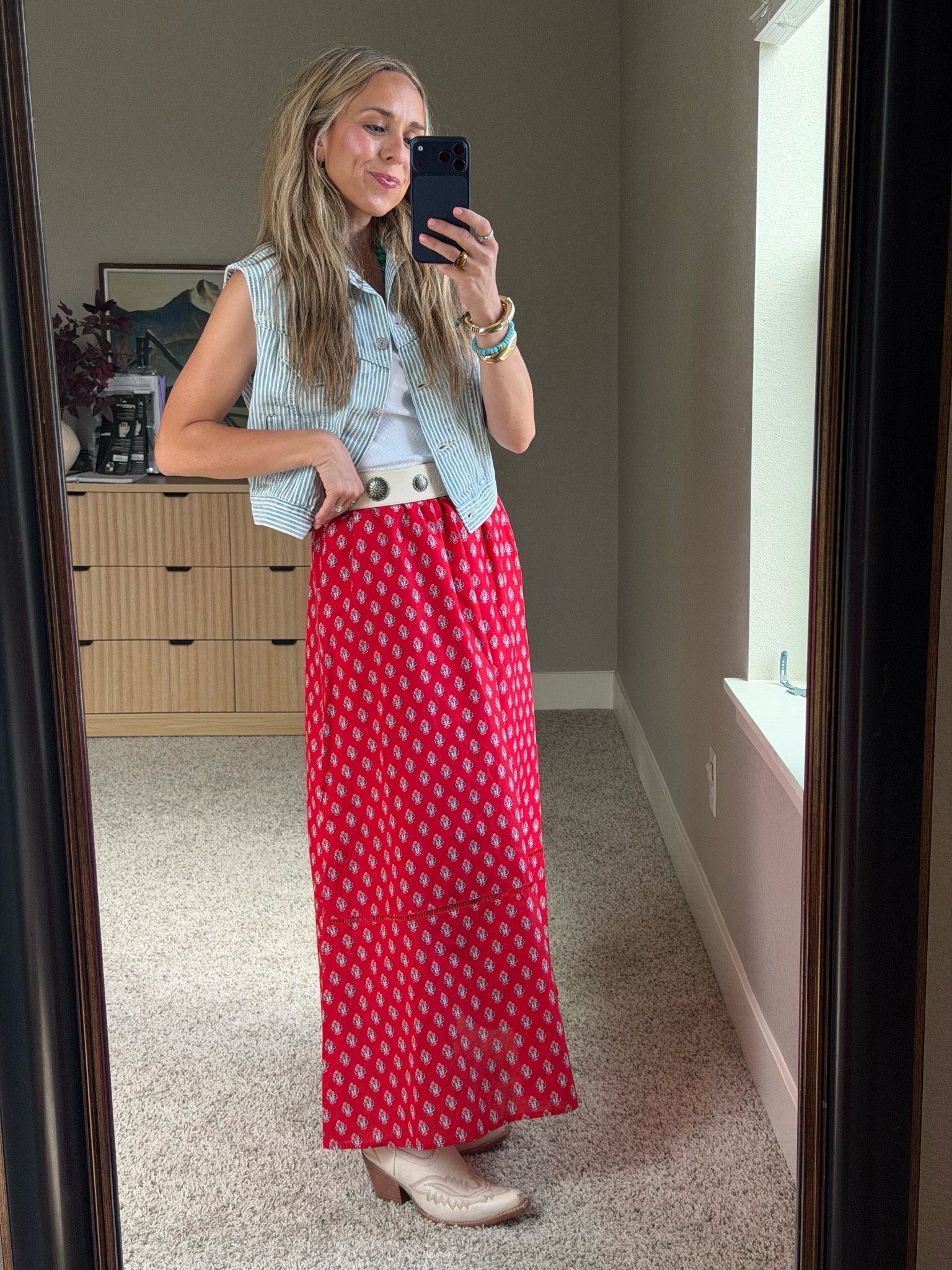This red skirt from target is so fun to dress up
or keep casual! 

I am a size small top and 2 or 26 bottoms.

#LTKootd #LTKgrwm #LTKmomlife