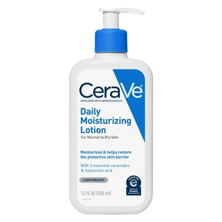 CeraVe Hyaluronic Acid & Ceramides Facial Moisturizer for Normal to Dry Skin, 12 fl oz | Walmart (US)