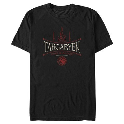 Men's Game of Thrones Targaryen T-Shirt - Black - X Large | Target