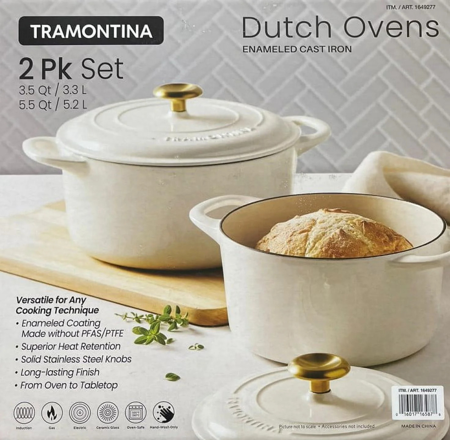 Tramontina Enameled Cast Iron Dutch Ovens 3.5 & 5.5 Qt Set | Walmart (US)