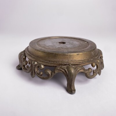 Vintage Pot Metal Lamp Base or Plant Stand Victorian Style 5.25”d | eBay US