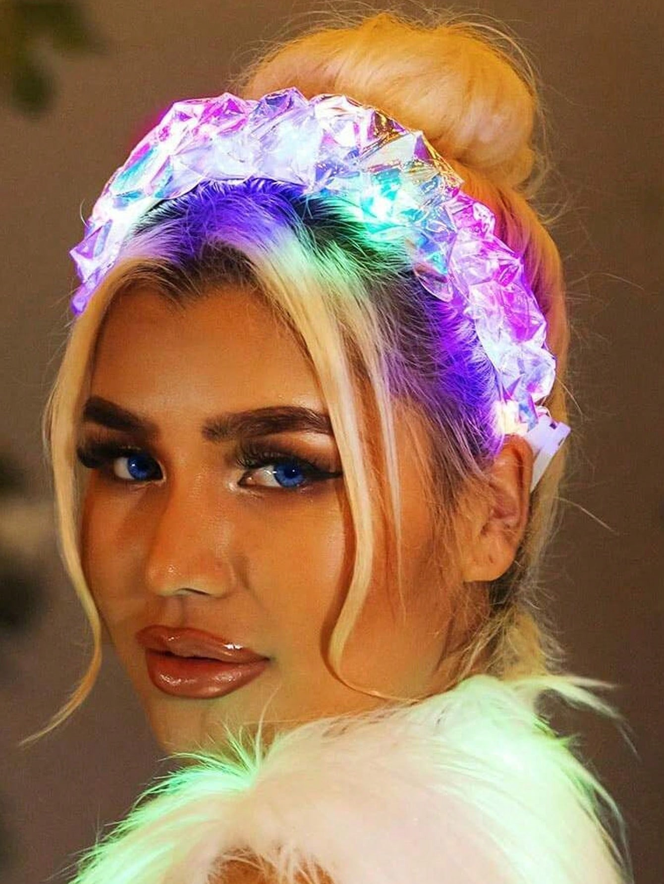Light Up Headband LED Glow Headbands Laser Hair Band Hoop Flash Glitter Headband Glow Hairhoop Fe... | SHEIN