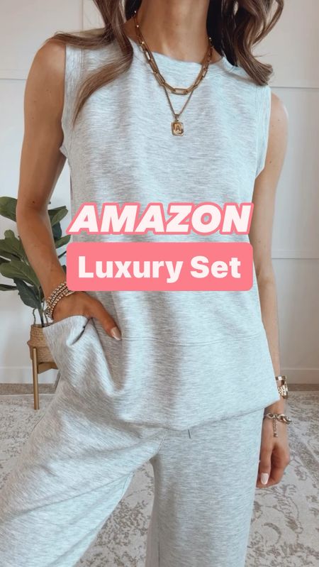 ✨I can’t believe this two piece set is Amazon and currently marked down!!! It feels super luxurious with the soft and stretchy knit. 

Size down if in-between sizes. I’m wearing a xsmall. 

#airportoutfit #traveloutfit #springoutfit #summeroutfit

#LTKfindsunder50 #LTKfitness #LTKtravel