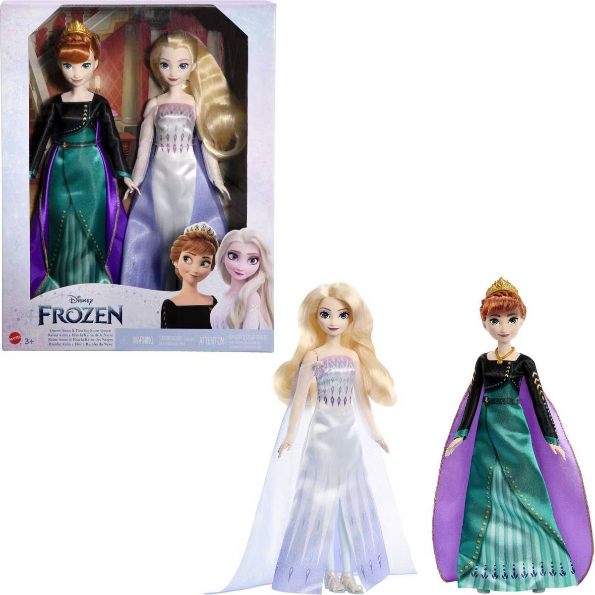 Disney Frozen Queen Anna & Elsa the Snow Queen Fashion Doll 2pk | Target