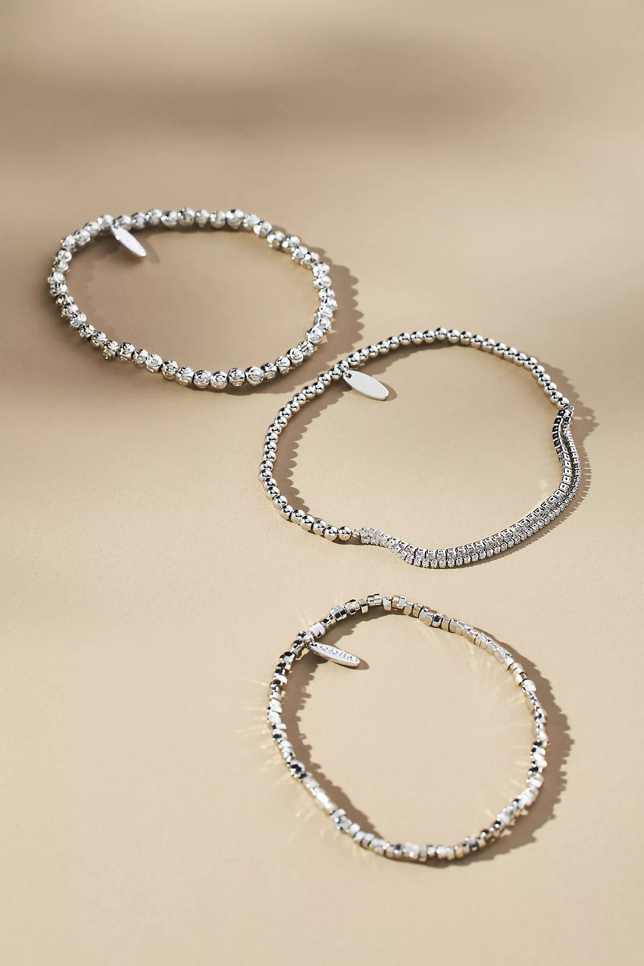 Mini Mixed Beaded Bracelets, Set of 3 | Anthropologie (US)