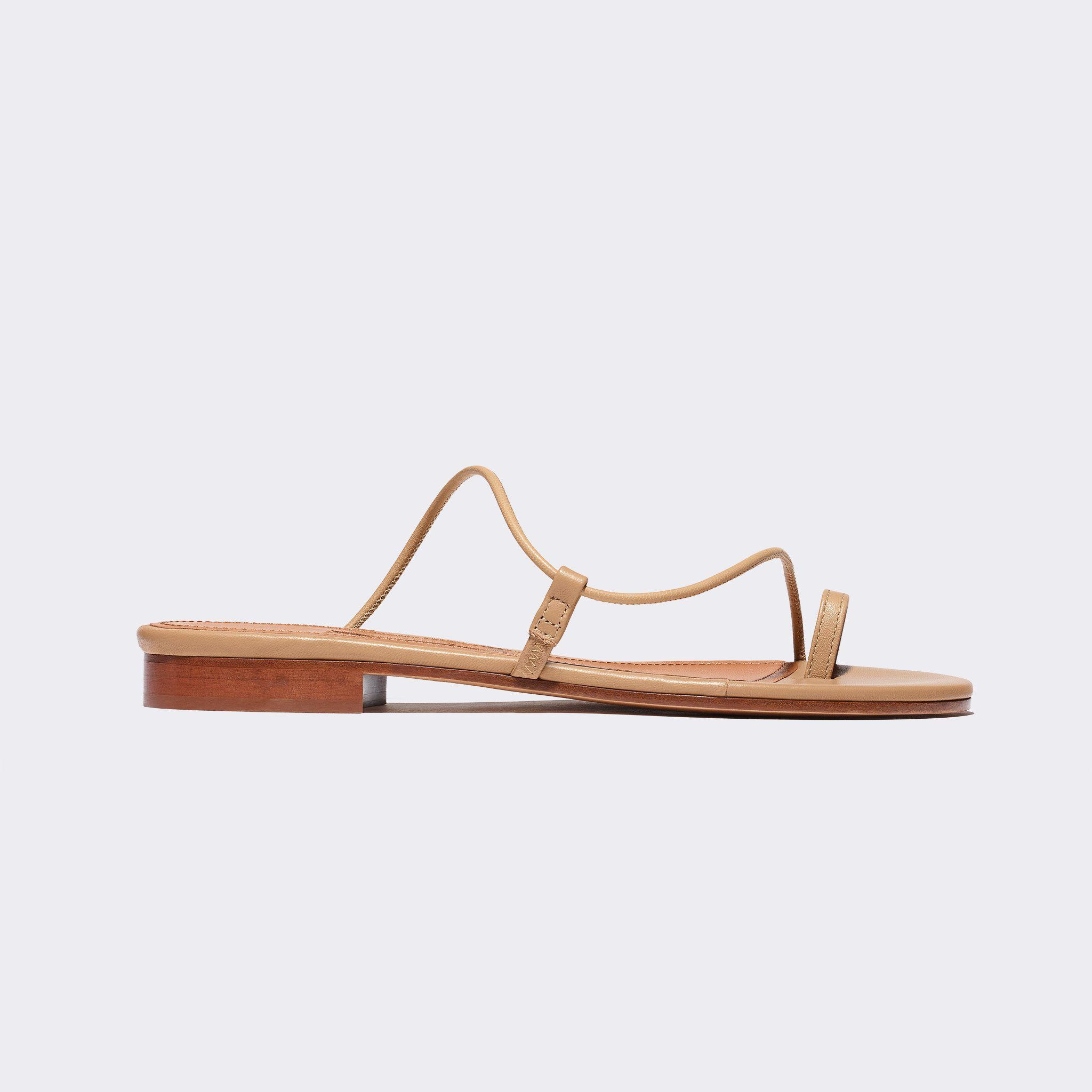 Susan Slide In Tan Nappa | THE YES
