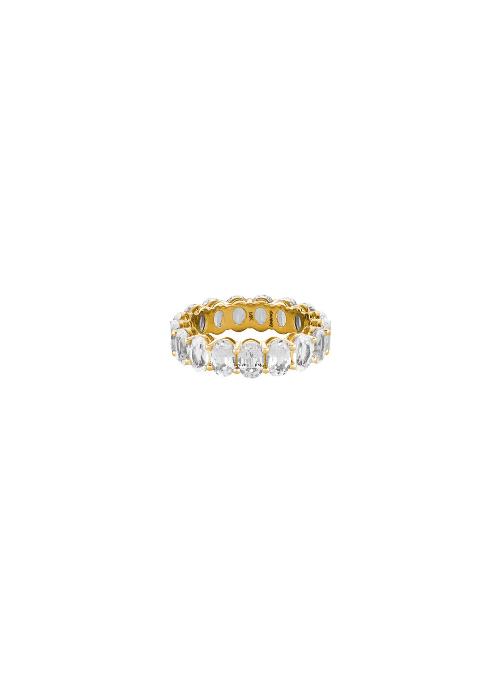 OVAL CUT ETERNITY BAND, GOLD | Dorsey