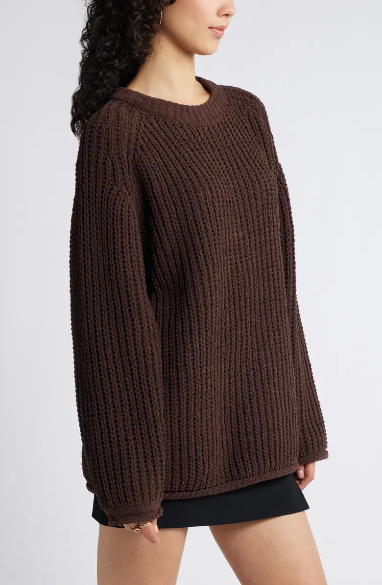 Slouchy Chenille Pullover Sweater | Nordstrom