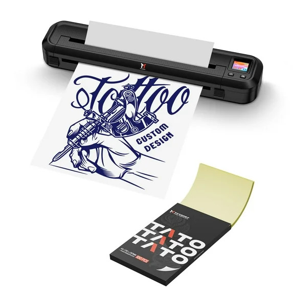 TATOPRT M500 Wireless Tattoo Stencil Printer, Bluetooth Thermal Portable Tattoo Printer Machine K... | Walmart (US)