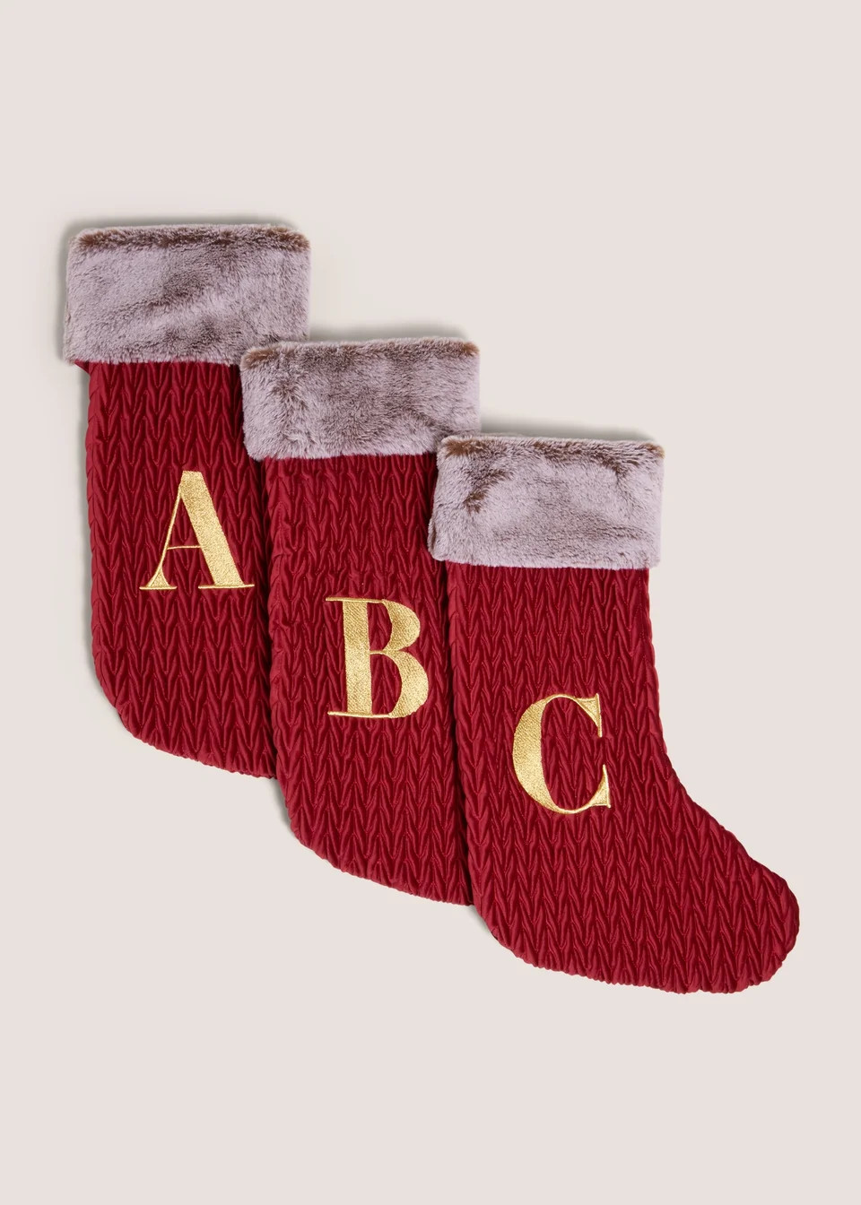 Red Alphabet Stocking | Matalan (UK)