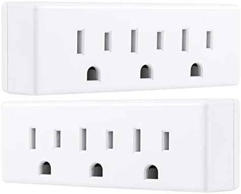 Philips Accessories 3 Outlet Adapter, 2 Pack, Power Outlet Splitter, Grounded Wall Tap, Indoor, W... | Amazon (US)