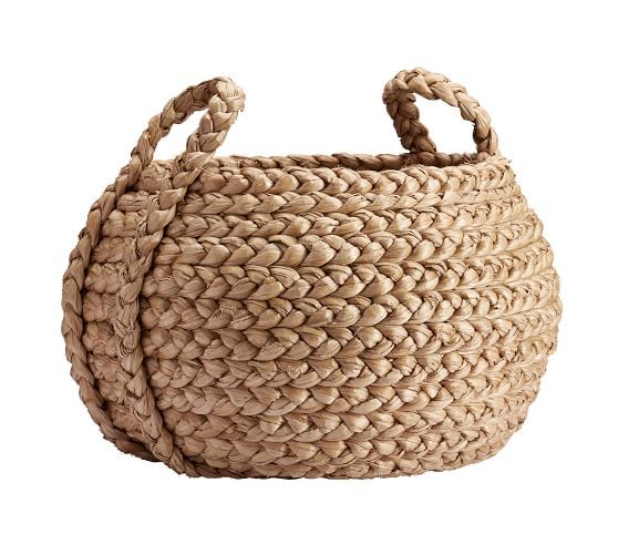 Beachcomber Handwoven Seagrass Round Handled Baskets | Pottery Barn (US)