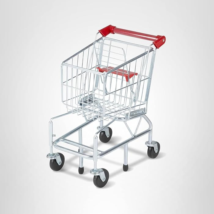 Melissa & Doug Toy Shopping Cart, Grocery Store Pretend Play Toys with Sturdy Metal Frame & Worki... | Amazon (US)