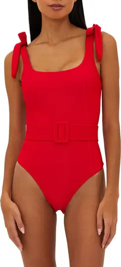 Sydney Belted One-Piece Swimsuit | Nordstrom