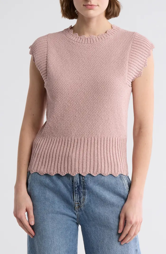 ELIE ELIE TAHARI Scallop Edge Sweater | Nordstromrack | Nordstrom Rack