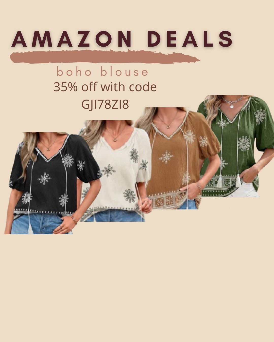 $13 ends 6/8

Amazon fashion
Amazon deals
Boho top
Blouse

#LTKSaleAlert