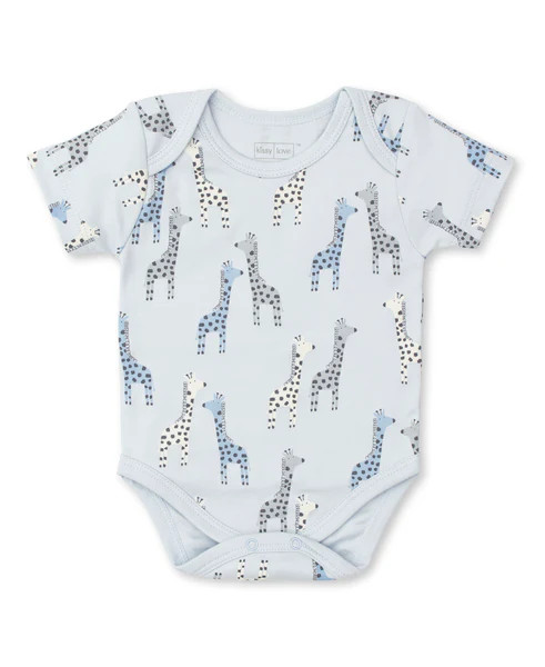 Kissy Love Giraffes Short Sleeve Bodysuit | Kissy Kissy