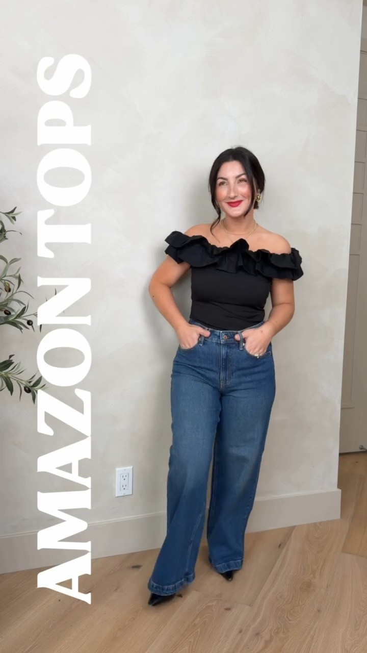 If you’re like me and prefer a little more arm coverage, these are for you! All 4 are cute, flattering, and actually cover my arms! 

I’m 5’0” 140lbs wearing a size small in all of them! 
Jeans size 27petite

#LTKgrwm #LTKootd #LTKPetite