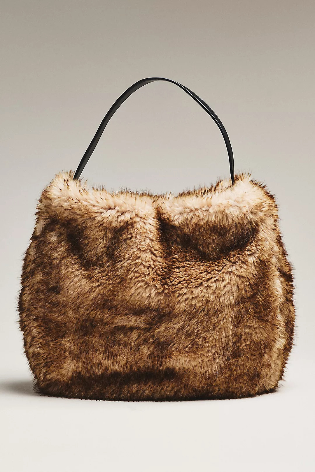 Faux Fur Slouchy Bucket Tote Bag | Anthropologie (US)