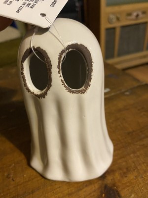 Light Up Heavy Ceramic Ghost Changing Color Halloween Collectible Decor NEW 5 In | eBay US