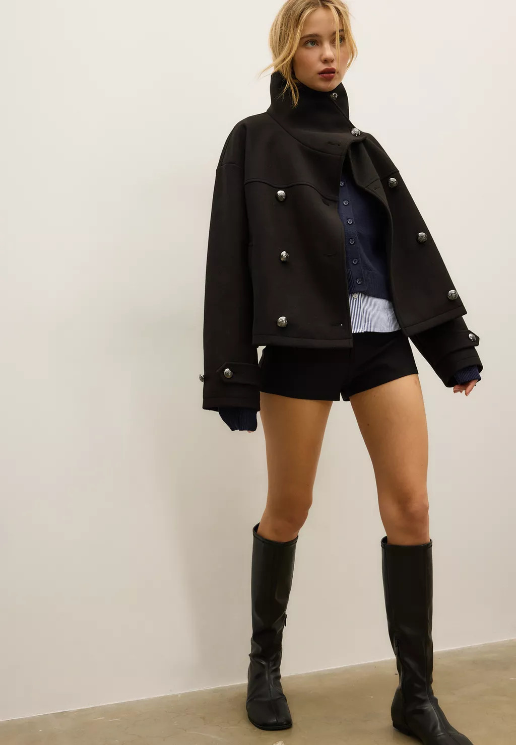 Soft-touch crossover high neck jacket - Women's Stradimarket | Stradivarius United Kingdom | Stradivarius (UK)