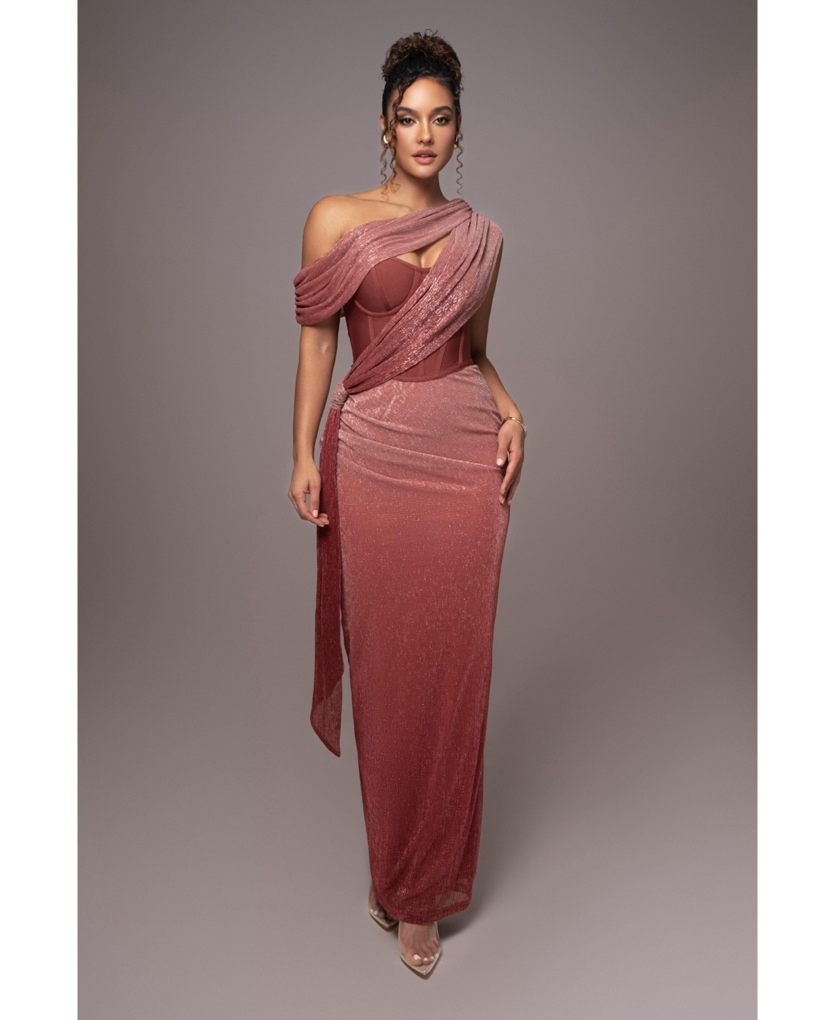 Jluxlabel Women's Celestina Draped Maxi Dress - Red | Macy's