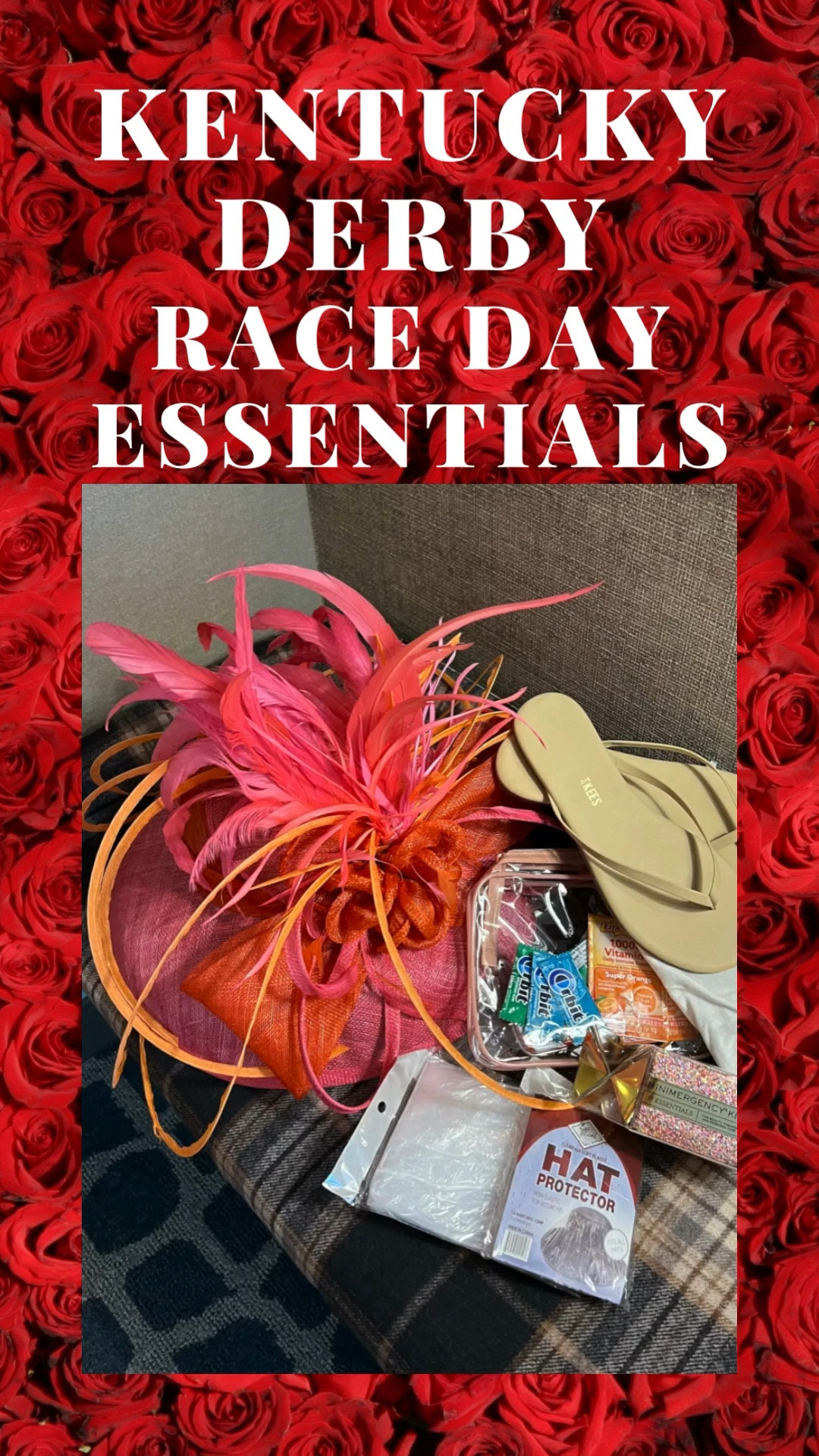We are heading to the Kentucky Derby & I’m sharing some essentials for comfort throughout the day!
Along with the hat, you’ll want some comfy shoes for walking from your parking space to the track.
There is lots of cobblestone, so change to your pretty shoes once you’re at your seat.
Safety pins, bandages, headache medication, dress tape and hair ties also come in handy in this cute little kit. 
Clear ponchos and a hat protector for that unpredictable weather!


#LTKFind #LTKSeasonal #LTKshoecrush