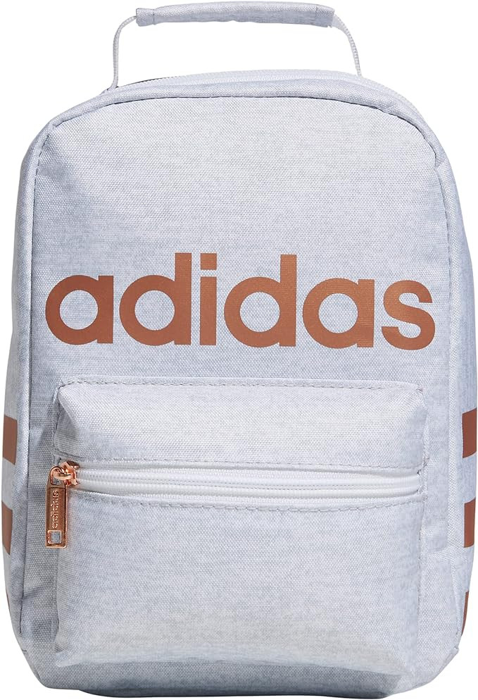adidas Unisex Santiago Insulated Lunch Bag, White Jersey/ Rose Gold/ White, ONE SIZE | Amazon (US)