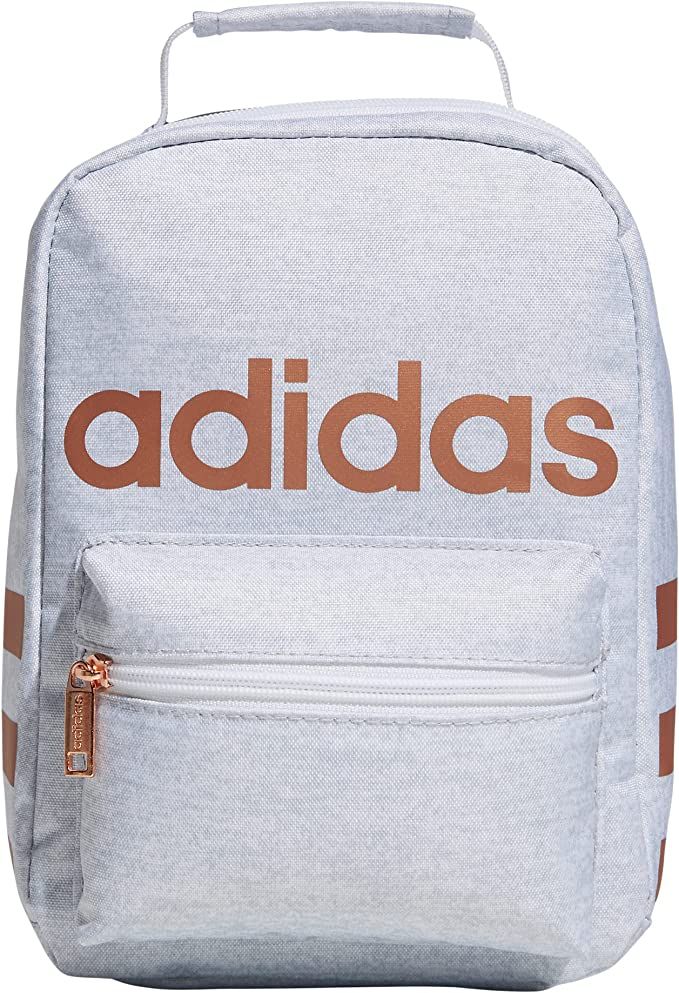 adidas Unisex Santiago Insulated Lunch Bag, White Jersey/ Rose Gold/ White, ONE SIZE | Amazon (US)