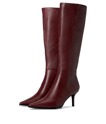 Steve Madden Women's Lingo Fashion Boot, Wine Leather, 7 | Amazon (US)
