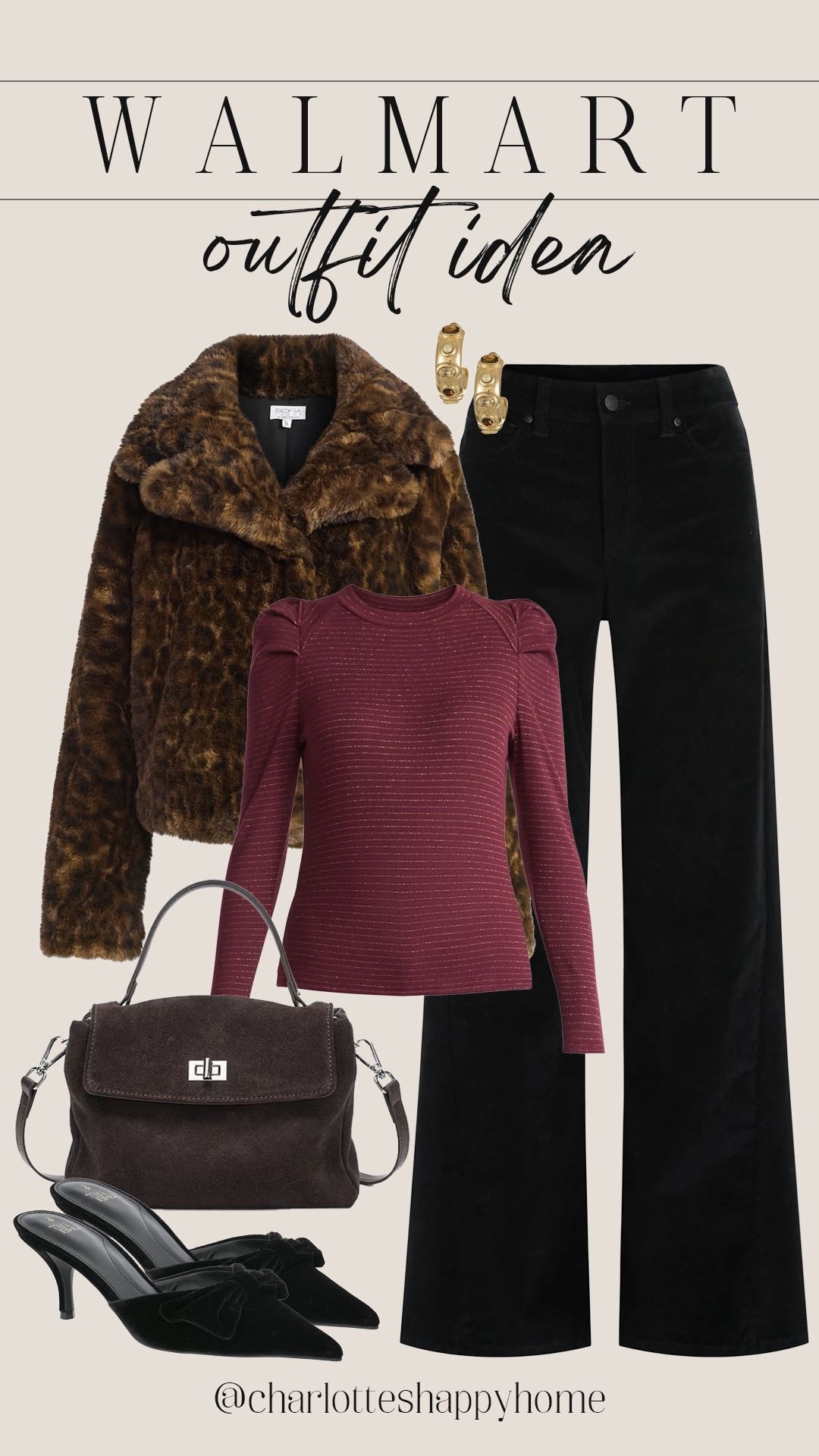Chic fall outfit idea from Walmart!

#walmartfashion

Walmart fashion. Walmart new arrivals. Walmart fall outfit. What to wear for thanksgiving. Walmart leopard jacket. Walmart black wide leg jeans. Walmart designer style handbag. Walmart black kitten heels  

#LTKFindsUnder100 #LTKSeasonal #LTKStyleTip