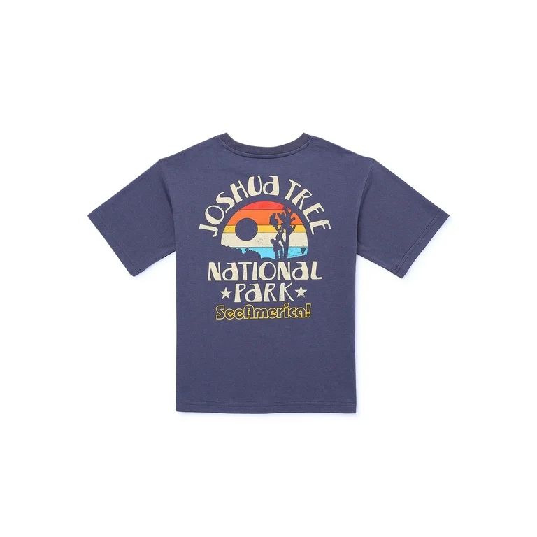 See America Joshua Tree Boys Fashion Short Sleeve T-Shirt, Sizes 4-18 | Walmart (US)