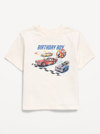 Oversized Short-Sleeve Birthday Graphic T-Shirt for Toddler Boys | Old Navy (US)