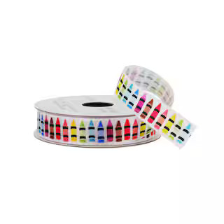 5/8" x 4yd. Multicolor Satin Crayon Ribbon by B2C™ | Michaels Stores